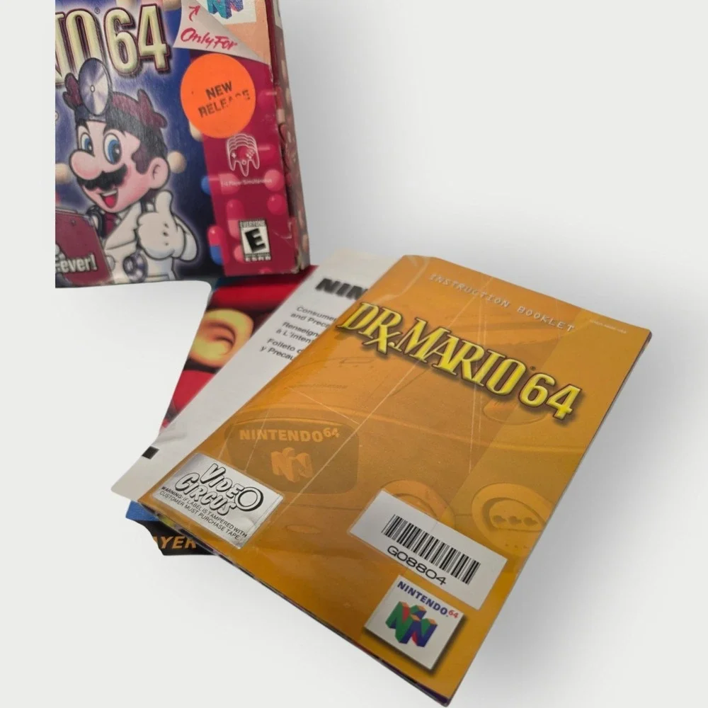 Dr Mario (Nintendo 64 N64) in Original Box Authentic TESTED WORKS COMPLETE